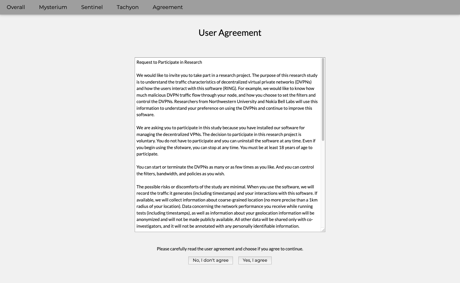 User Agreement